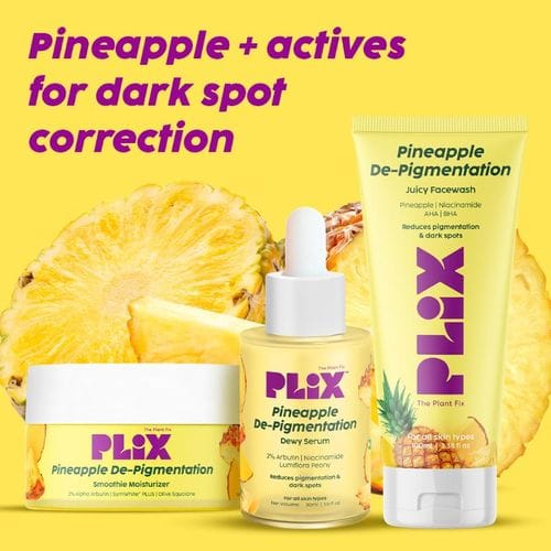 PLIX Pineapple De-Pigmentation Combo | تفتيح ونضارة البشرة