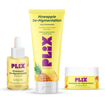 PLIX Pineapple De-Pigmentation Combo | تفتيح ونضارة البشرة